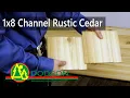 1x8 Channel Rustic Cedar