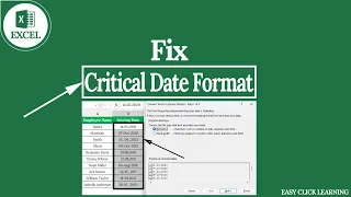 Fix Any Excel Date Error FAST - Easy Trick You Need