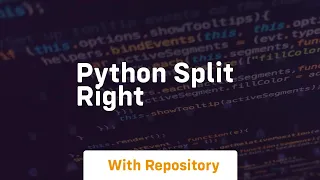 python split right