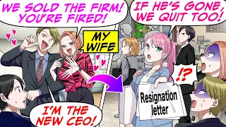 My Wife Sold Our Firm Behind My Back Kicked Me Out But the Next Day RomCom Manga Dub