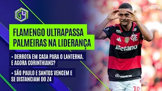 CORINTHIANS SOFRE VIRADA EM CASA E FLAMENGO ULTRAPASSA O PALMEIRAS NA LIDERANÇA DO BRASILEIRÃO | G4