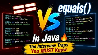 vs equals in Java The Interview Traps You MUST Know
