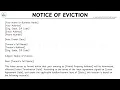 LETTER TEMPLATE How To Write A NOTICE OF EVICTION Letter Steps Guide Writing Practices