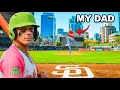 My Dad Pitched to Me in a REAL Baseball Game