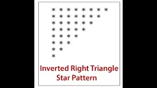 Python Program Inverted Right Triangle Star Pattern