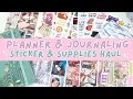 Planner Journaling Stickers and Supplies Haul