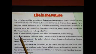 3 Life In The Future ترجمة إنكليزي تاسع أساسي 