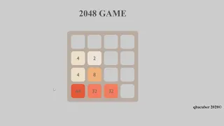 2048 GAME in JavaScript JS HTML CSS CODE