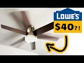 Installing a cheap Lowe s Harbor Breeze ceiling fan - but does it work