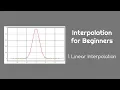 Interpolation for Beginners 1 Linear Interpolation