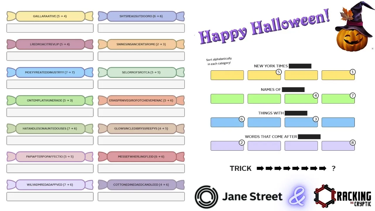 Trick Or Treat: Give Me Something Good To Solve!