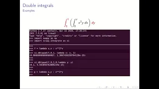 3c Numerical integration using scipy - multiple integrals