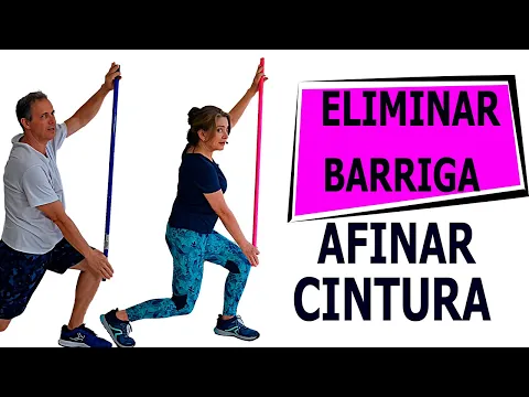 ? Exercícios em Pé com Cabo de Vassoura: Afine a Cintura e Seque a Barriga! Vídeo 1160a