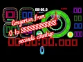 Gregorian from 0 to 888 888 888 888 seconds countup timer alarm