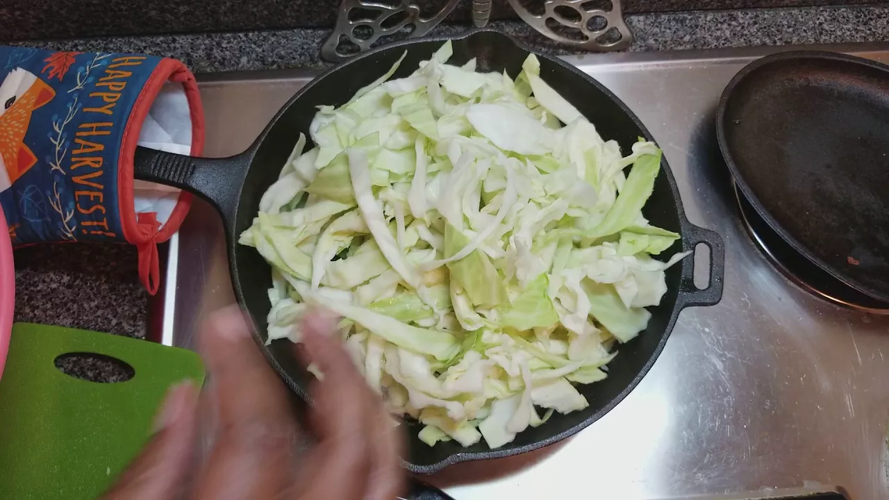 Fried Cabbage Without Meat