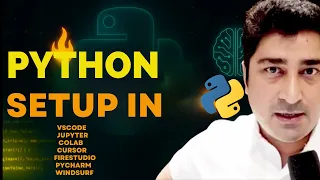 Python setup in vscode jupyter colab cursor firestudio pycharm windsurf Euron