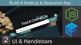 Build a Node js App With Sequelize 2 - UI Handlebars