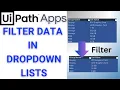 Filter Data in Dropdown Lists - UiPath Apps Tutorial Part 01