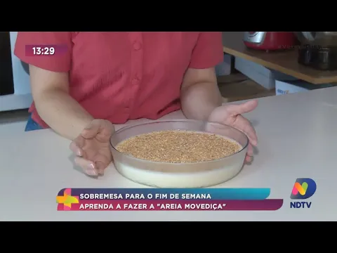 Sobremesa para o fim de semana, aprenda a fazer a "Areia Movediça"