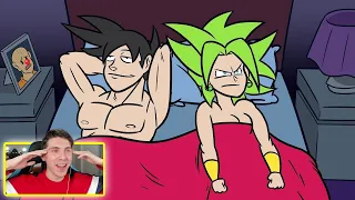 LAS ANIMACIONES MAS DIVERTIDAS DE GOKU Y KEFLA - REACCION DRAGON BALL THEKALO