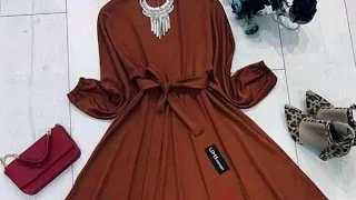 قصة فستان او عبايه نازل علي كلوش وكمية الامتار المستخدمه Shorts 