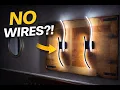 SyncGlow Battery Operated Wall Sconces Set of Two 10000mAh Rechargeable Modern Wall Lights with Rem