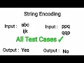 String Encoding Python IDP Solutions CCBP Nxtwave Python Hard Problems Telug Python Tricks Interview