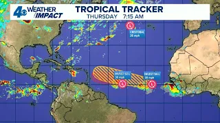 Tracking the Tropics Invest 92 94 continue to develop in the Atlantic