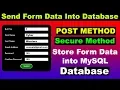 18 POST Method in PHP Difference between GET POST method in PHP cyber Warriors