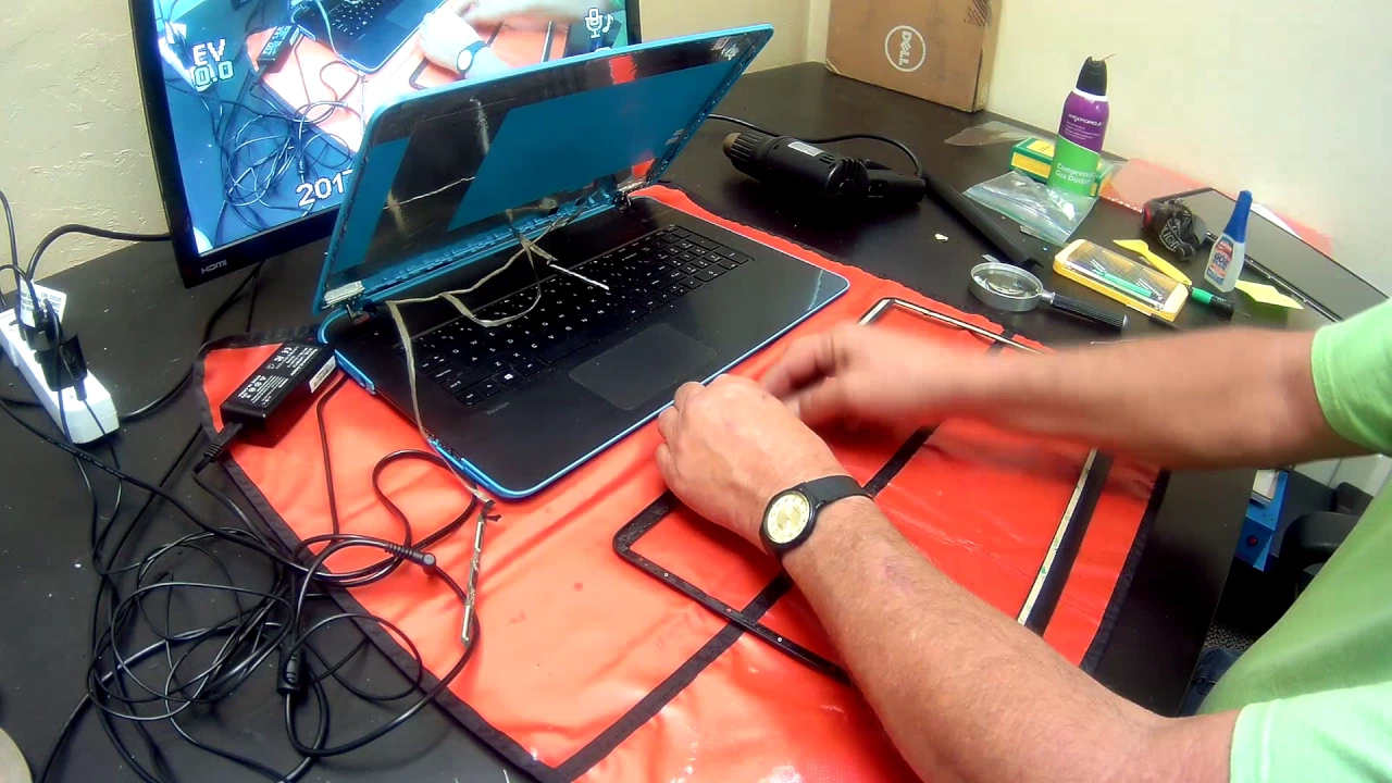 Replacing the hard drive, memory, cmos battery, dvd drive, fan, re-seating the processor on an HP 17. 