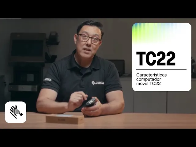 Vídeo Coletor de Dados Zebra TC22 2D QR Code Imager SE4710 - Touch 6 Polegadas, Qwerty, Wi-Fi 6, Bluetooth, Câmera 16MP, Android 13