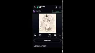 Awalex DeviantArt - Luna s Portrait MLP FiM Sketch Drawing