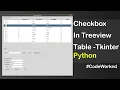 Checkboxes in Treeview Table Tkinter - Python Best