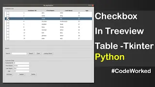 Checkboxes in Treeview Table Tkinter - Python Best