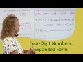 4-digit numbers expanded form 3rd grade math lesson