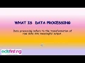 Data Processing ICT JSS1