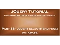 jQuery selectmenu from database