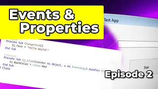 Visual Basic Tutorial Events and Properties Explained