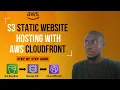 S3 Static Website Hosting Cloudfront without enabling public access Step by Step Guide