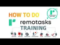 How to do training on remotasks