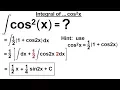 Calculus 2 How Do You Integrate 20 of 300 Find the Integral of cos 2 x