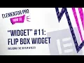 Elementor Pro Widgets Flip Box Widget