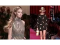 Gigi Hadid revealing COMPILATION of stunning dresses while on the runway at Milan s Fashion Week