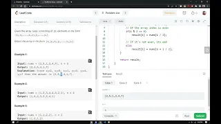 LeetCode Problem Shuffle the array Competitive Programing With Java Codolearn