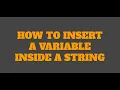 Python string manipulation How to insert a variable inside a string check description