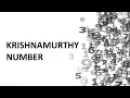 Krishnamurthy Number