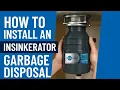 how to install an insinkerator garbage disposal