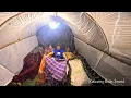 Download Lagu We spent the night together in a plastic cabin, fishing, listening to relaxing rain sounds,