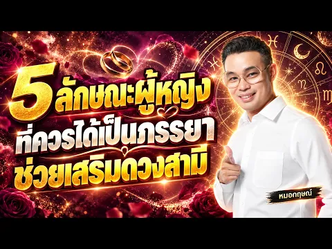 5 ลักษณะผู้หญิงที่ควรได้เป็นภรรยา ช่วยเสริมดวงสามี