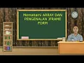 PERTEMUAN 10 ARRAY DAN PENGENALAN JFRAME FORM DI PEMOGRAMAN JAVA PADA APLIKASI NETBEANS